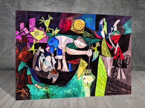 Pablo picasso night fishing - night, at