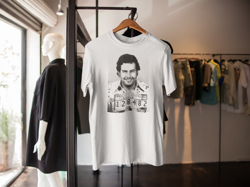 Pablo escobar mugshot shirt - escobar,