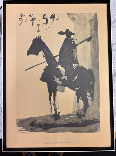 Framed pablo picasso fra toros - pablo,