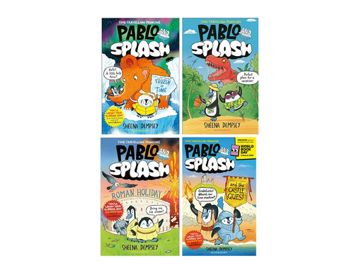 Pablo and splash graphic - and,
